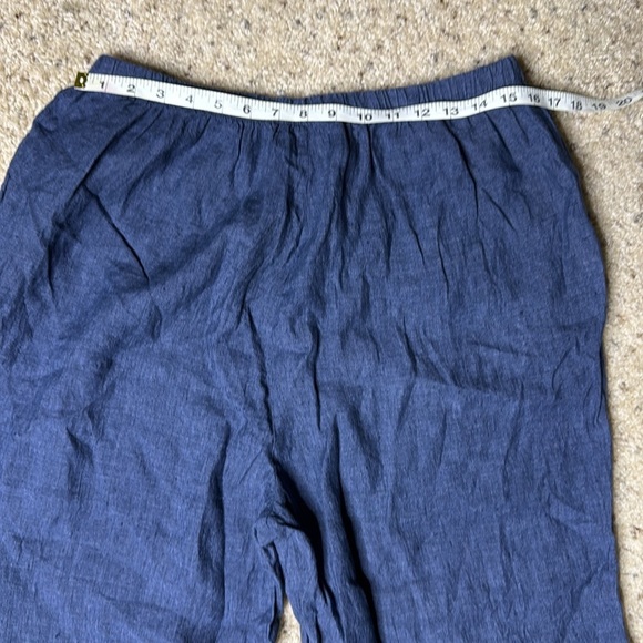 Flax Sociable Flood Wide Leg Linen Large with pockets pants - Picture 4 of 7